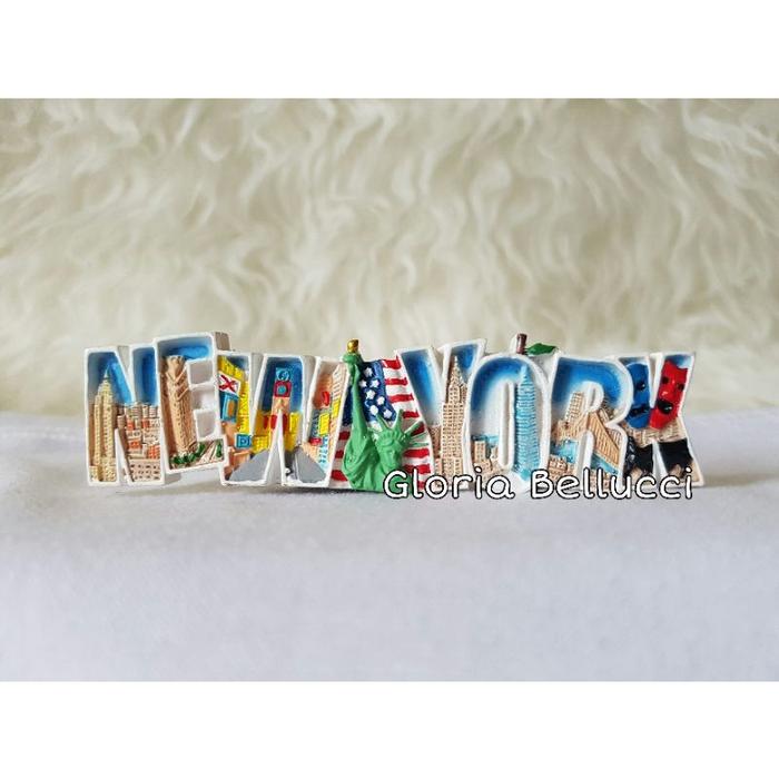 souvenir magnet kulkas newyork negara amerika serikat patung liberty