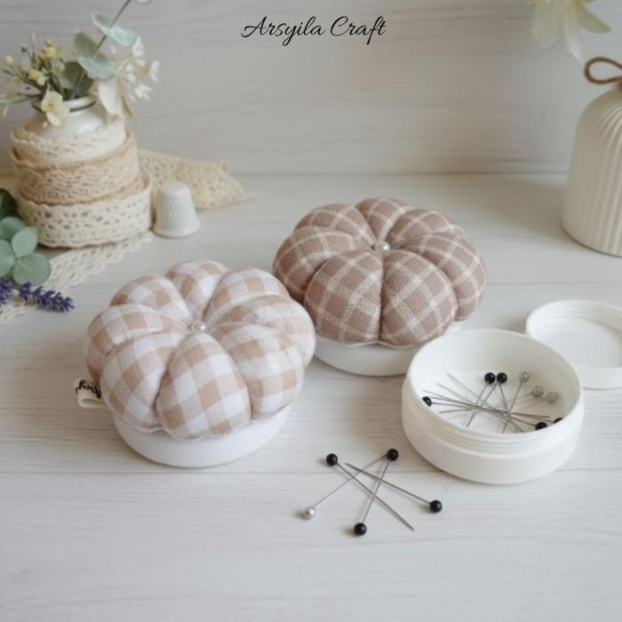 Pincushion Tempat Jarum Pentul Wadah Peniti Aksesoris Hijab dan Souvenir Pernikahan