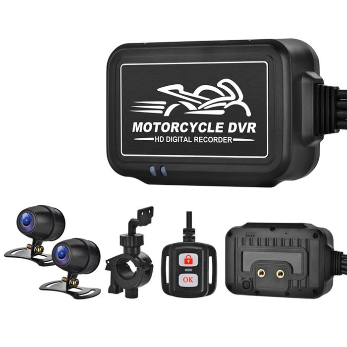 Kamera Motor HD 1080P Perekam Video Sepeda Motor Lensa Ganda Kamera
