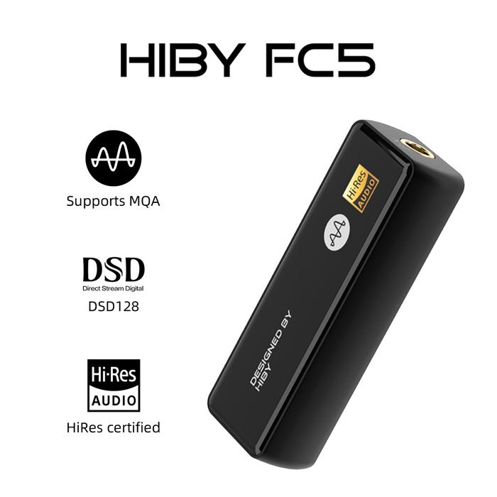 HiBy FC5 MQA Diautentikasi Dongle USB DAC Decoding Audio Headphone