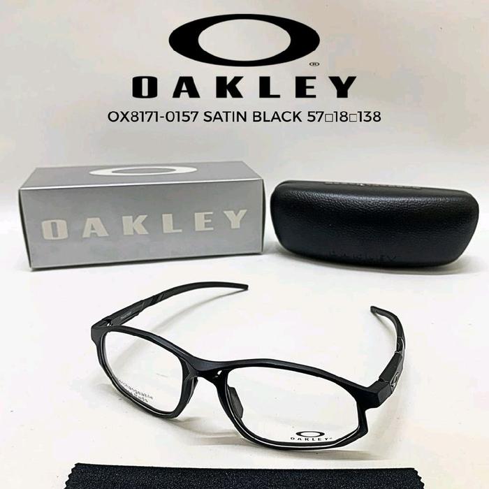 Oakley Kacamata OX8171-0157 Satin Black 57-18-138 dengan Box dan Case Hitam