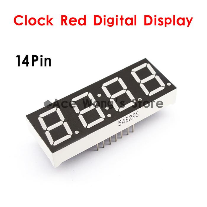 Free shipping (5Pcs/lot)  0.56" inch 4 Digits 7 Seven Segment 14 Pin