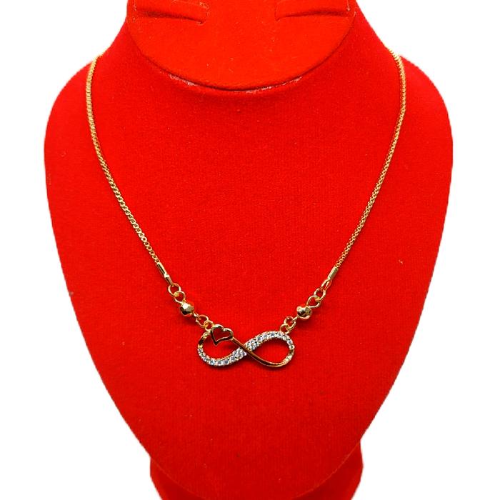 Kalung Perak Model infinity