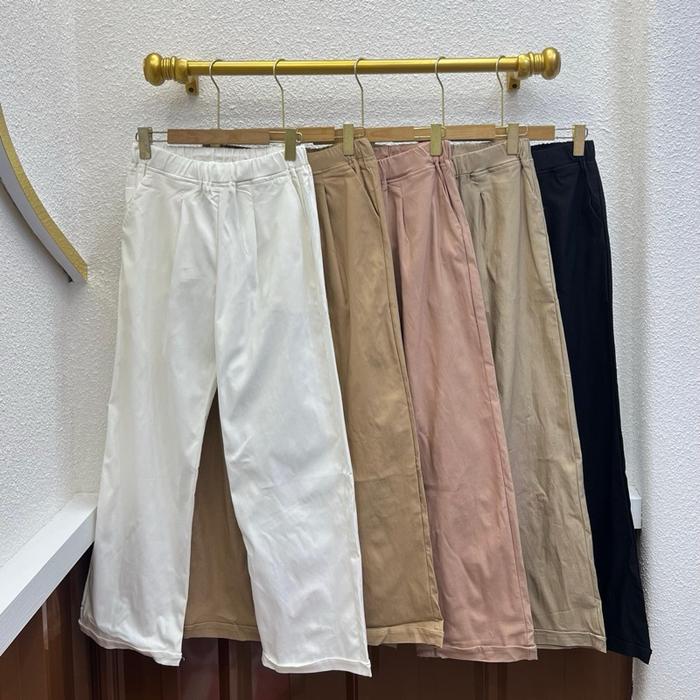 Kulot Soft Jeans varian warna coklat susu, coklat, hitam dan pink
