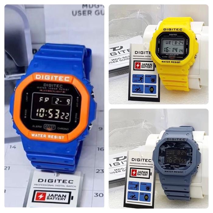 MDG 6024T JAM TANGAN PRIA DIGITEC MDG-6024T / MDG-6024T / DIGITEC 6024 DIGITAL RUBBER [ORIGINAL]