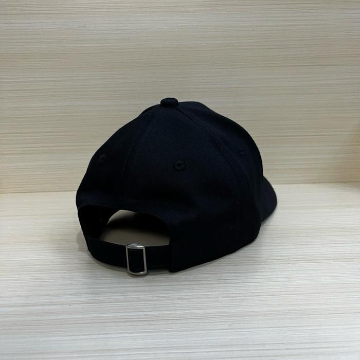 TOPI BASEBALL HITAM BANTENG PLAT BESI SILVER