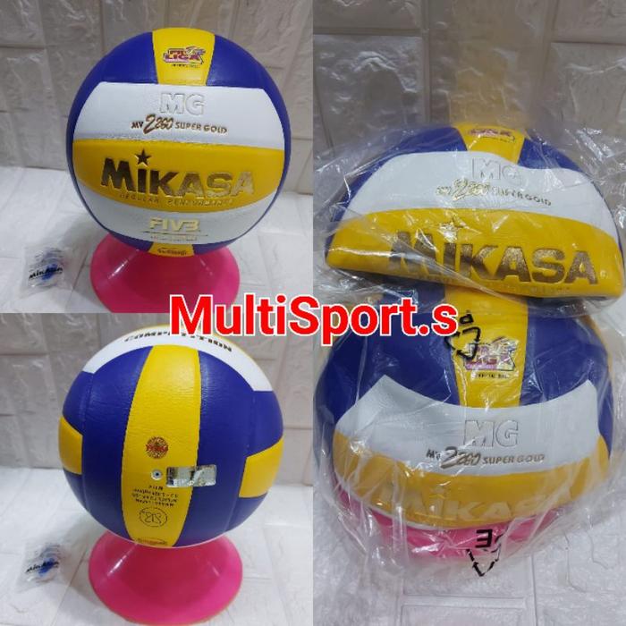 BOLA VOLLY MIKASA MV2200 SUPER GOLD 100% ORIGINAL
