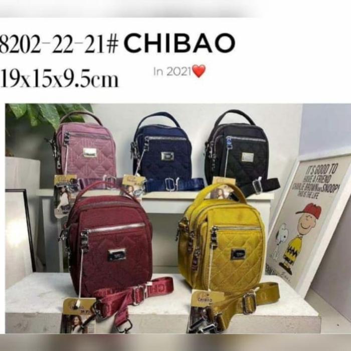 tas selempang canvas chibao 8202-22-21 - sling bag wanita daily look viral