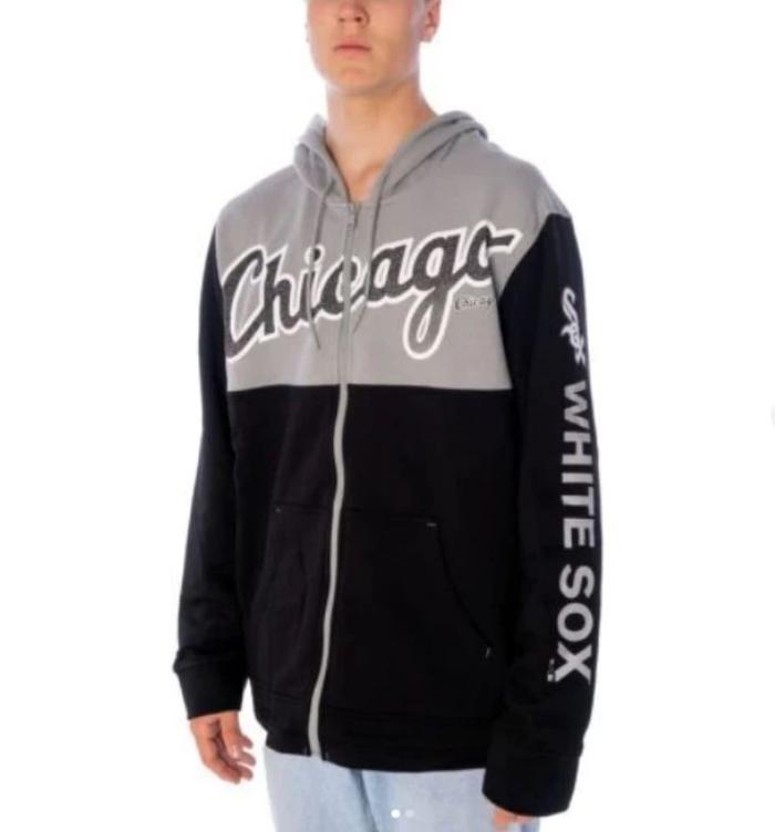 Jaket Pria Fanatics MLB Chicago White Sox Hoodie Full zip Original