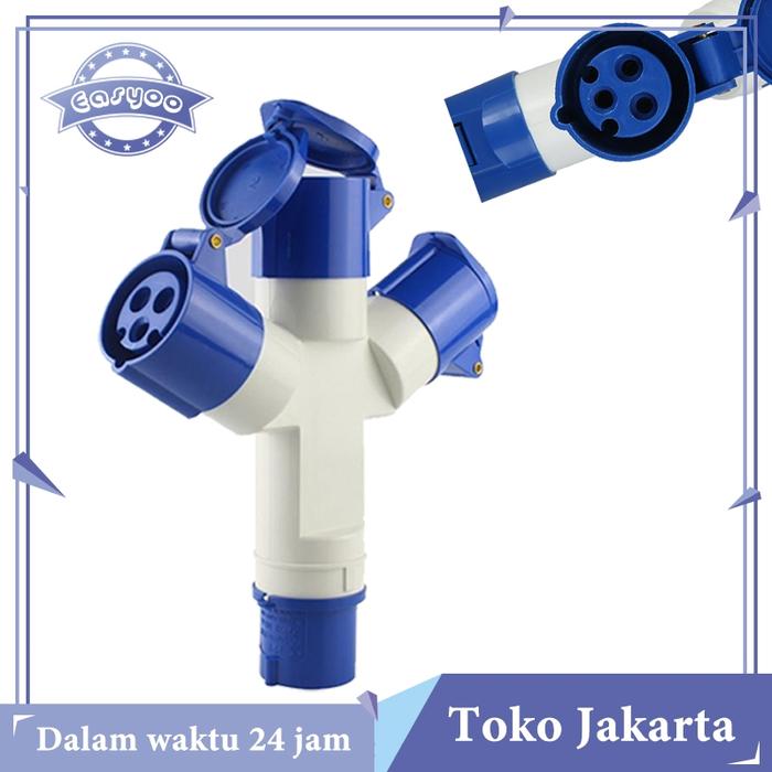 1013 Industrial Plug Socket 3 Pin Industrial Socket Tee 16A IP44 Fort Steker