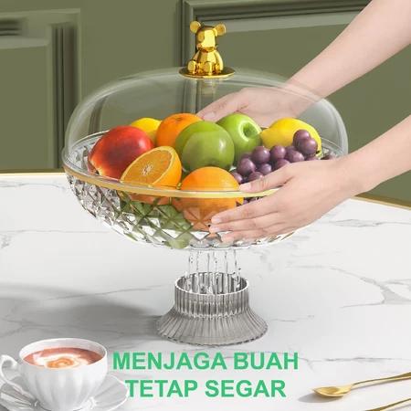 Keranjang Buah - Tudung Saji Nampan Mangkok Aesthetic - Wadah Saji Piring Buah Rak Buah