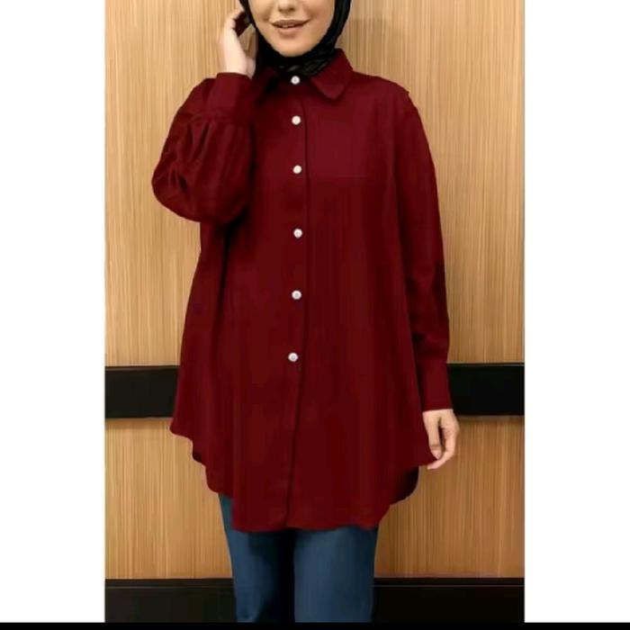 tunik Inara polos rayon premium // atasan tunik rayon polos wanita