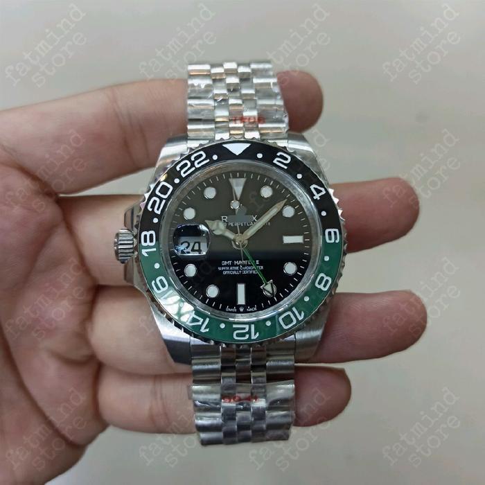 JAM TANGAN PRIA FSRLX GMT MASTER II LEFT HANDED AUTOMATIC PREMIUM SUPER GRADE AAA