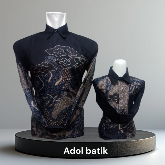 Batik Katun 091 Halus Couple BAPAK & ANAK Naga'