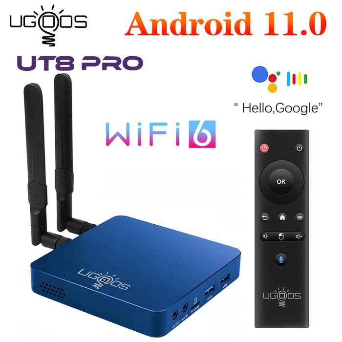 2022 UGOOS UT8 PRO TV BOX Android 11.0 DDR4 8GB RAM 64GB ROM RK3568