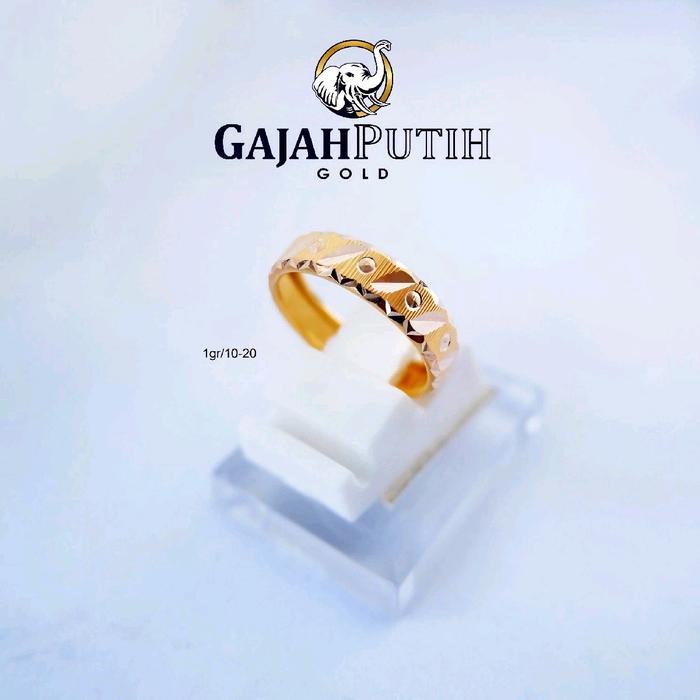 Cincin 1 Gram Model Bangkok Batik Emas Asli KodeO101020