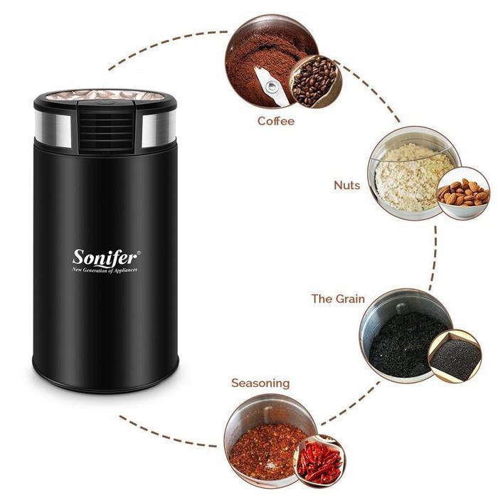 Gilingan Biji Kopi Kacang Bumbu / Mini Coffee Grinder Sonifer SF-3526