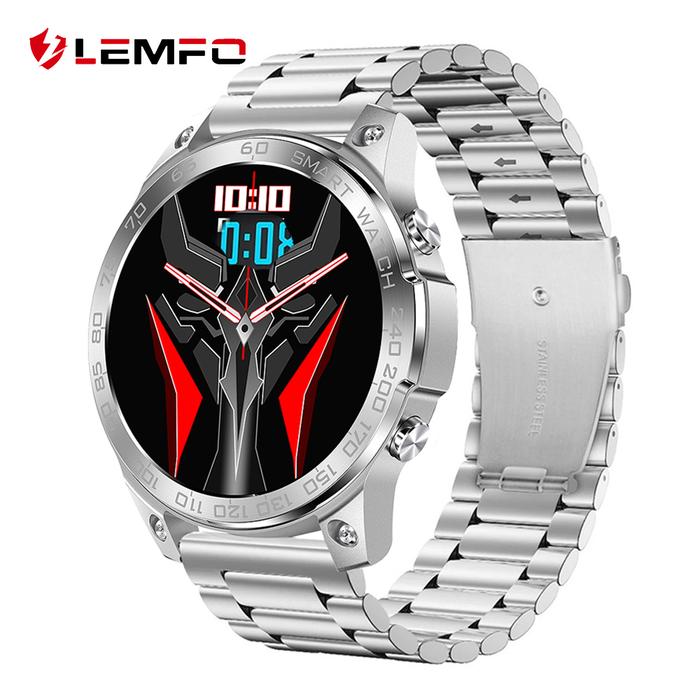 LEMFO DM50 NFC Jam Tangan Pintar Pria Amoled Layar HD Bluetooth