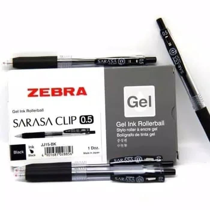 [ PACK ] Ballpoint Pulpen Gel 0,5 - Zebra Sarasa Clip MURAH!