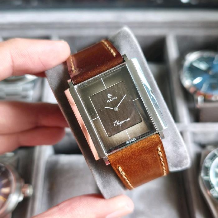 Rado Elegance Manual Winding Vintage Watch Swiss Watch Wood-Like Dial Original