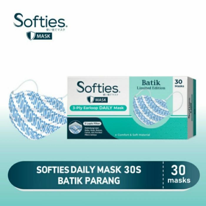 Masker Softies Daily Batik 3ply isi 30 pcs / Softies Batik 30 PROMO