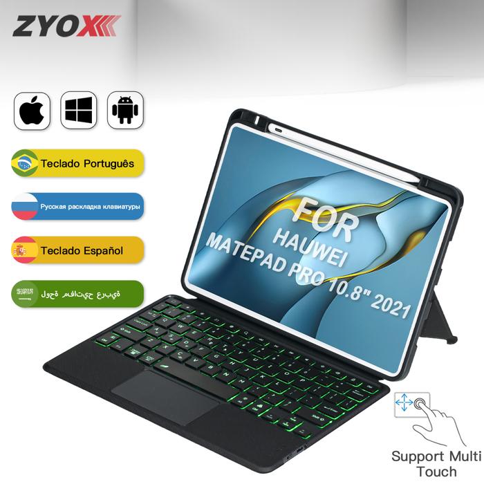 Wireless Bluetooth Touch Backlight Keyboard Case For Apple Hauwei