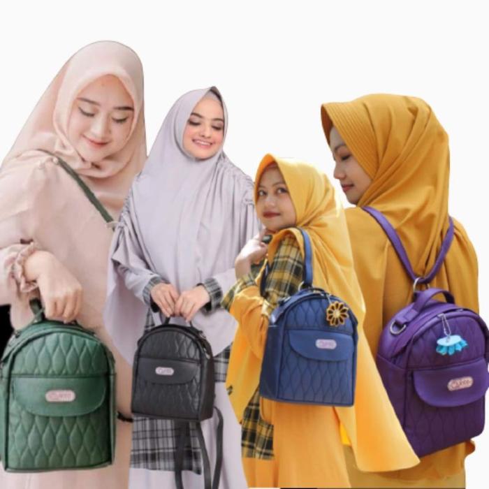 TAS RANSEL WANITA ANTI AIR KOREAN STYLE MINI BRANDED ORIGINAL QUINTA ALEXA BACKPACK WANITA WATERPROO