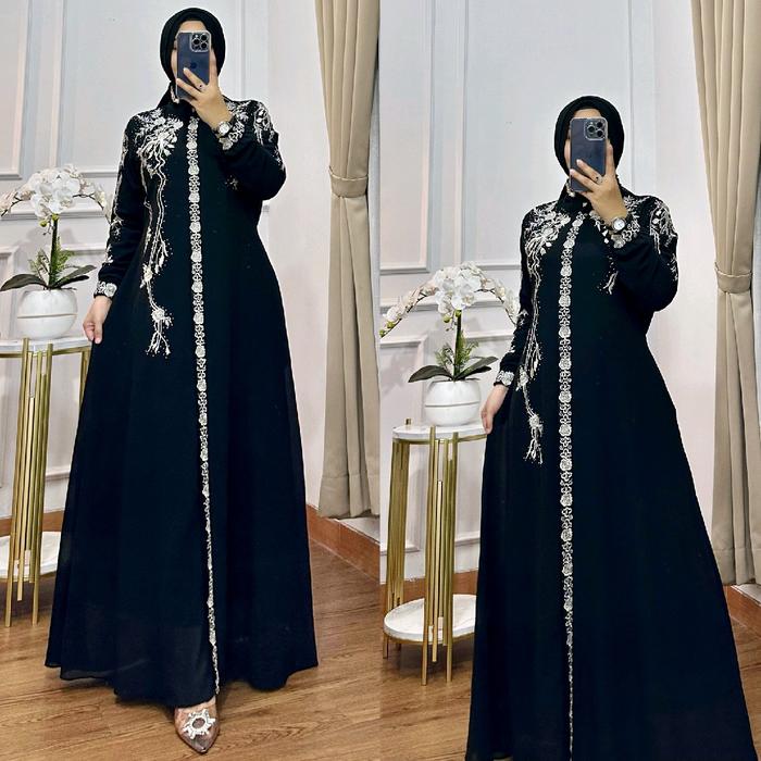 ALUNA GAMIS BORDIR PAYET TERBARU
