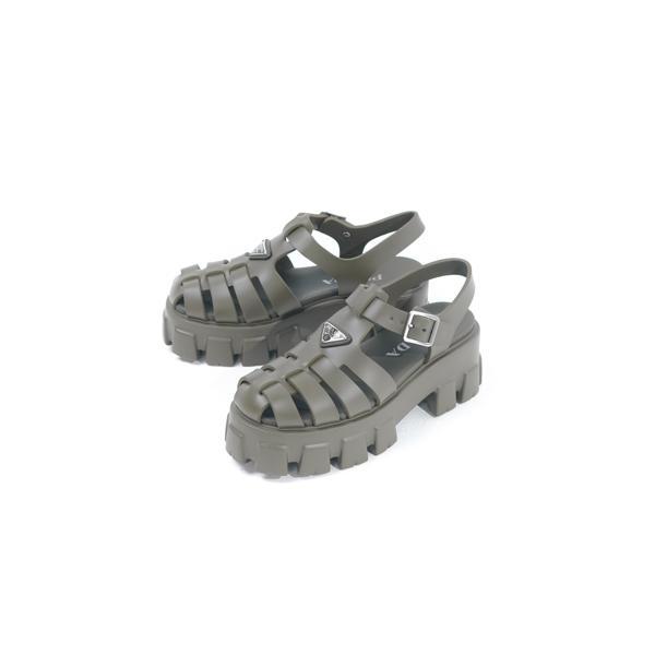 SANDAL PRADA FOAM RUBBER MILITARE OLIVE SNEAKER 100% ORIGINAL