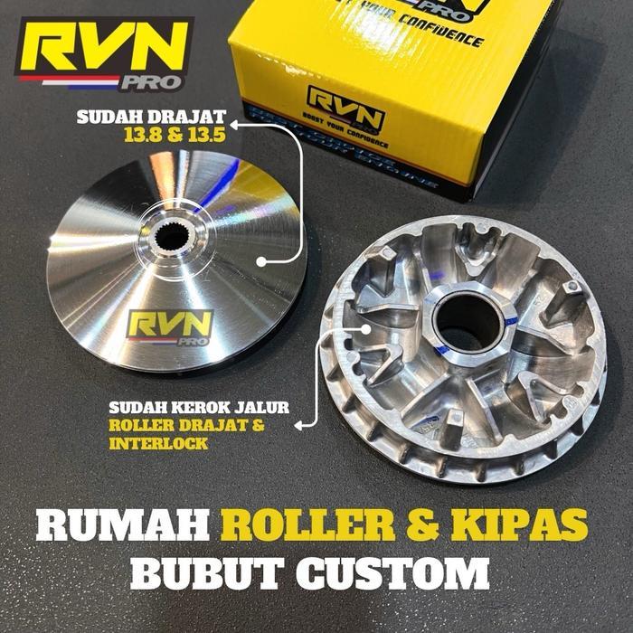 RUMAH ROLLER ROLER PULLEY KIPAS RACING BUBUT CUSTOM PCX 150 160 VARIO 160 150 125 STYLO 160 ORIGINAL