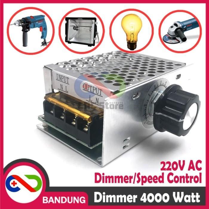 WITH CASE SCR 220V AC 4W DIMMER SPEED CONTROLLER MOTOR LAMPU BOR *