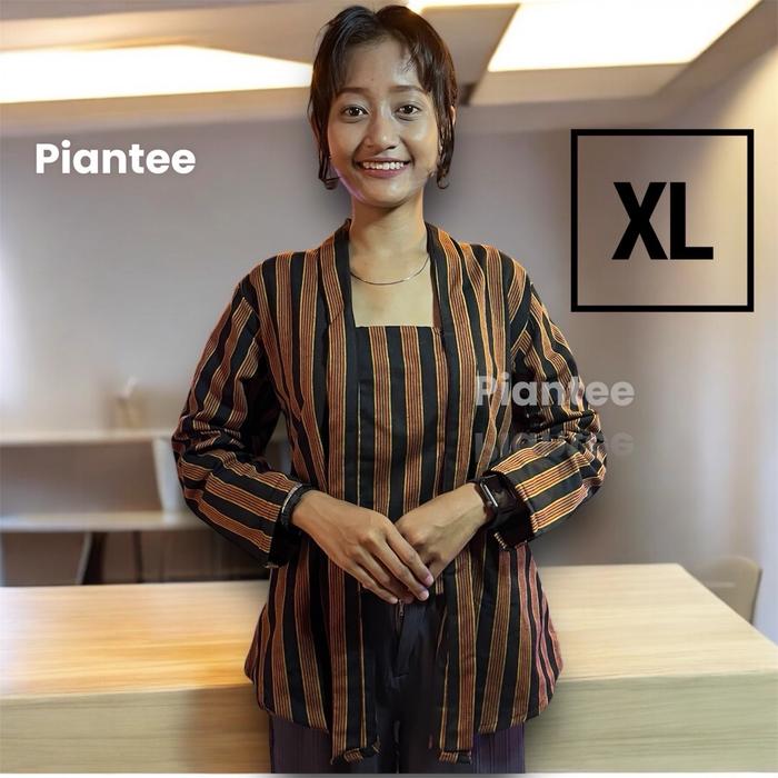 Kebaya Baju Adat Kutu Baru Solo-Jogja Lurik Atasan Wanita Baju tradisional Katun Kondangan Dewasa Re