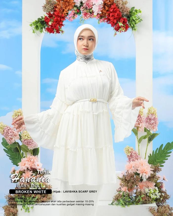 HANANIA TUNIK | Tunik All Size Bahan Baby Doll