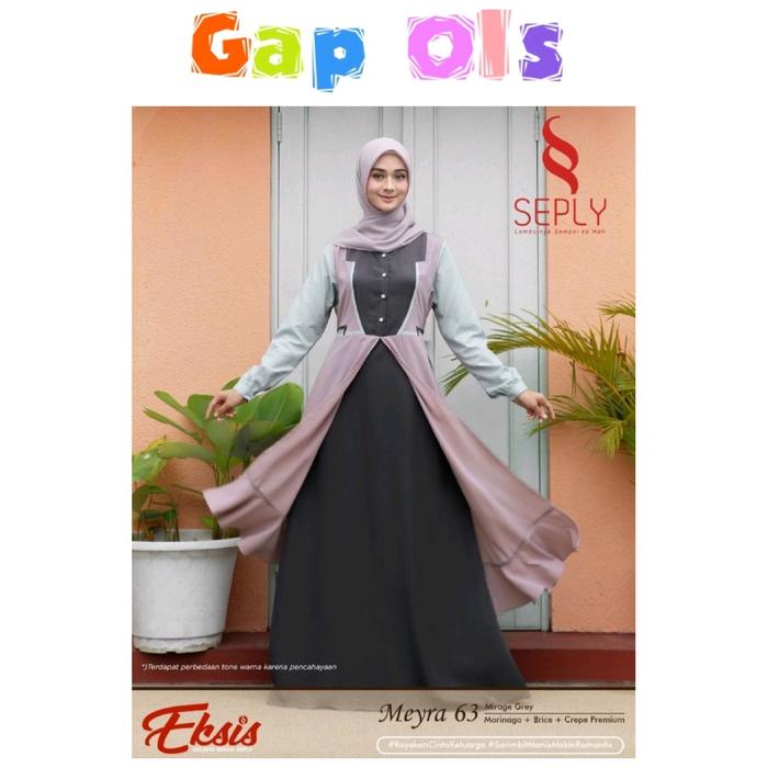Gamis Seply Meyra 63 Gamis Seply XL XXL Gamis Jumbo