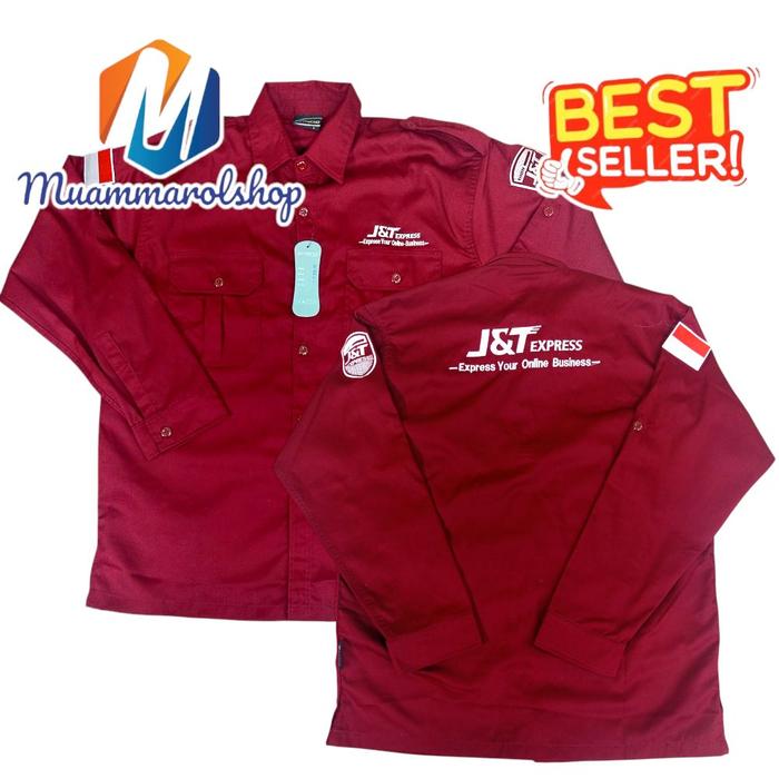 kemeja jnt express kemeja kurir J&T express