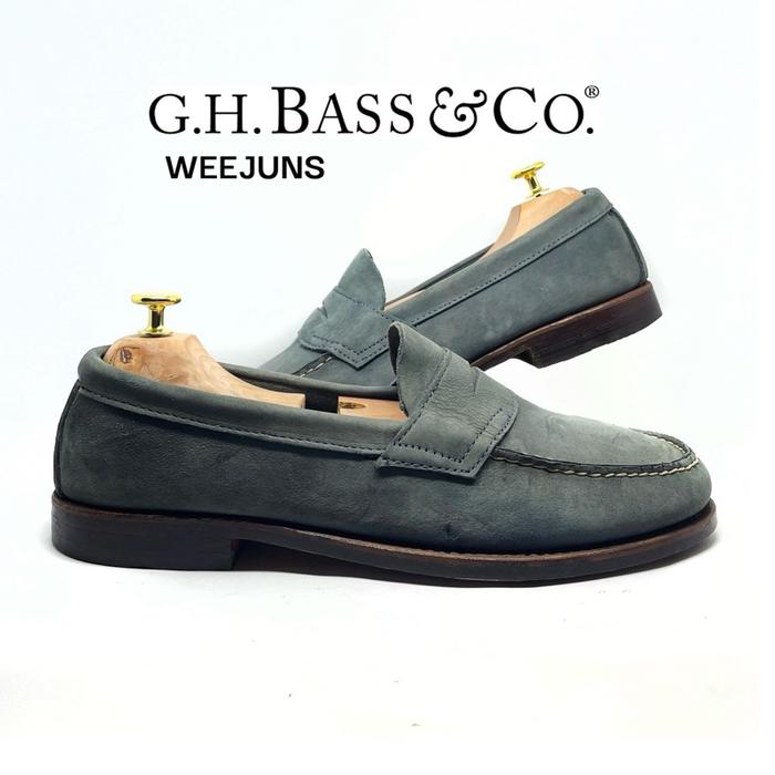 Weejuns GH BASS & CO Penny Loafers Driving Mocassin Nubuck leather Pria