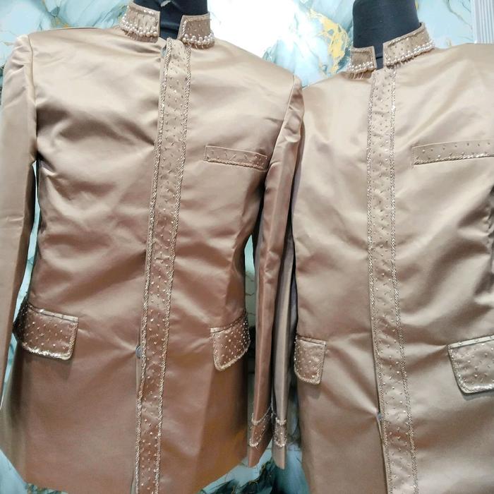 kts, seragam bapak hajat/bapak besan, untuk pria dewasa baju tradisional, satu stel