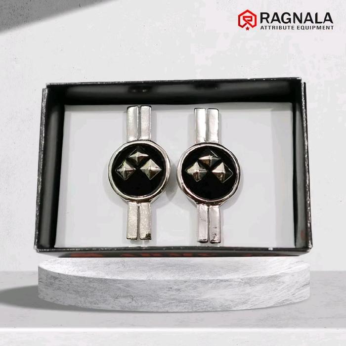 Pangkat PNS POLRI Golongan 2C Silver Premium Paku / Magnet