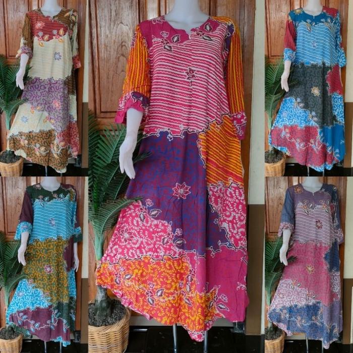 Baju Daster Wanita S Klok Ukuran M Busui Lengan 7/8 Bahan Adem Original Batik Huza Pekalongan