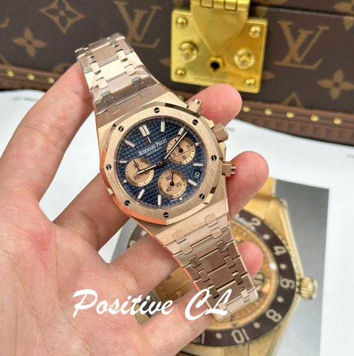 AP CHRONOGRAPH SWISS Audemars Watch Royal Oak Chronograph 26239 Blue Dial New 2025 APS 41mm
