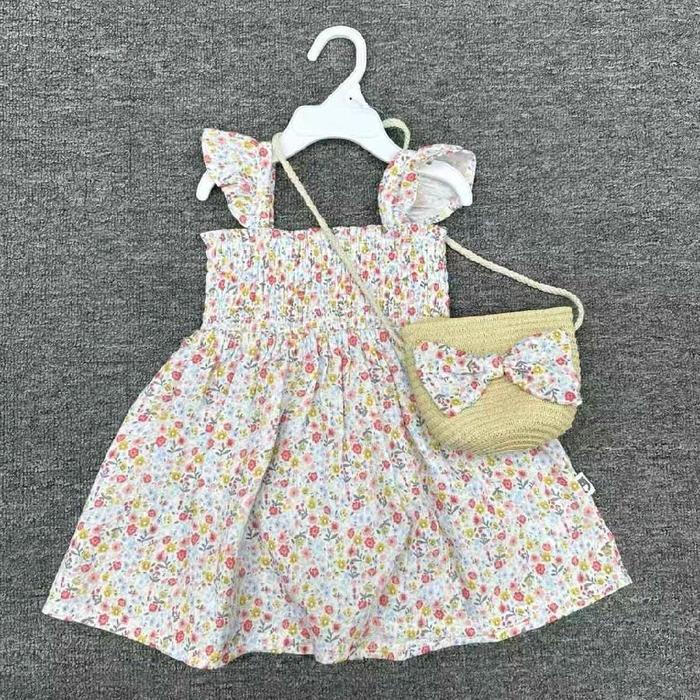 Dress Smocked Premium Anak Perempuan