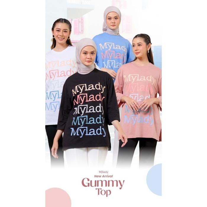 Terbaik Top Mylady 3 Kaos Semi Oversize Cotton Combed