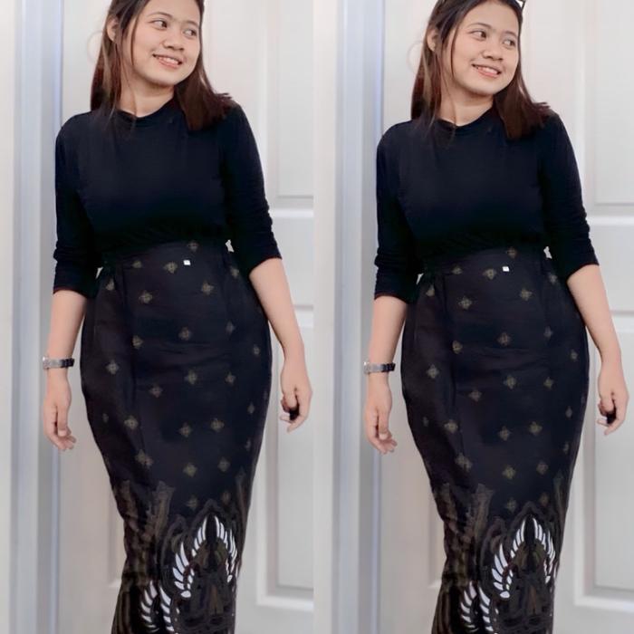 Mahadewi Rok Span Katun halus /Rok span belah belakang katun bawahan rok batik panjang perempuan Baj