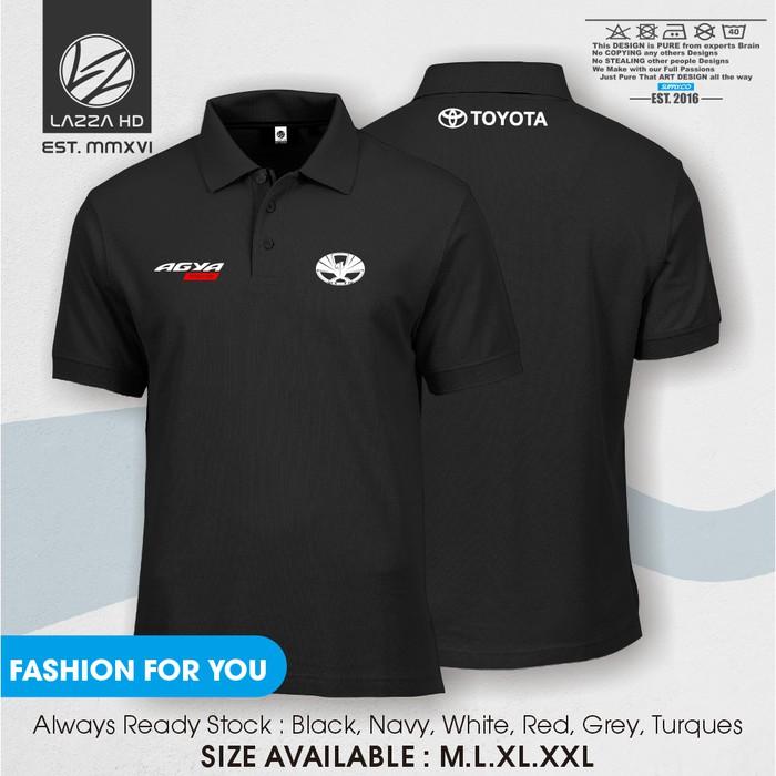 Poloshirt Polo Kaos Kerah Toyota Agya with emblem Terlaris