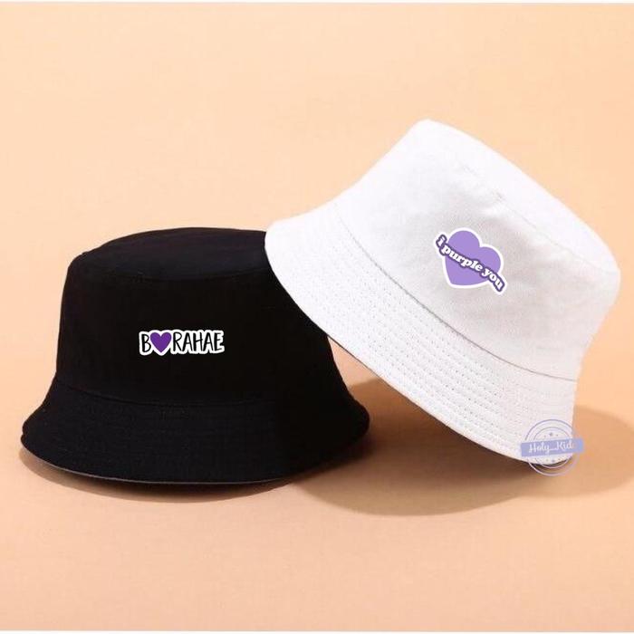 TOPI BUCKET BTS I PURPLE YOU / TOPI BUCKET BTS BORAHAE /TOPI BUCKET BTS BT21 /TOPI BUCKET KPOP /TOPI
