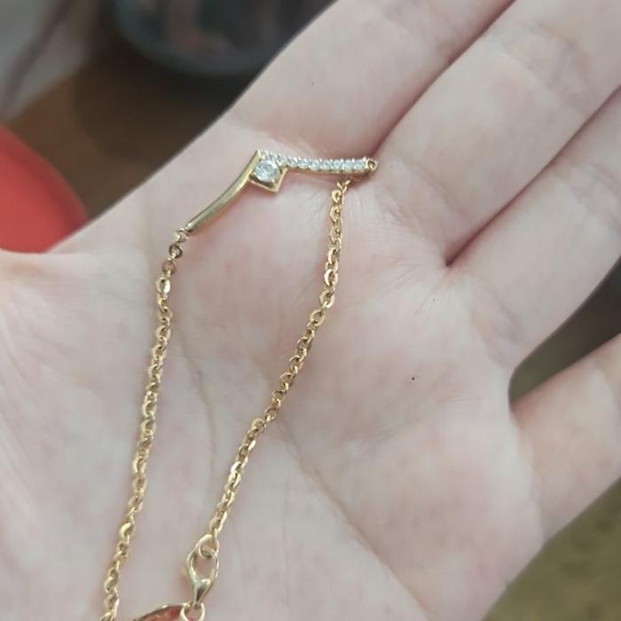 Gelang Rantai Merica Biji Lada Bunga Kembang Simple Emas Asli 375 8K