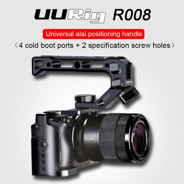 UURig DSLR Top Handle Handgrip with Arca Quick Release 4 Cold Shoe
