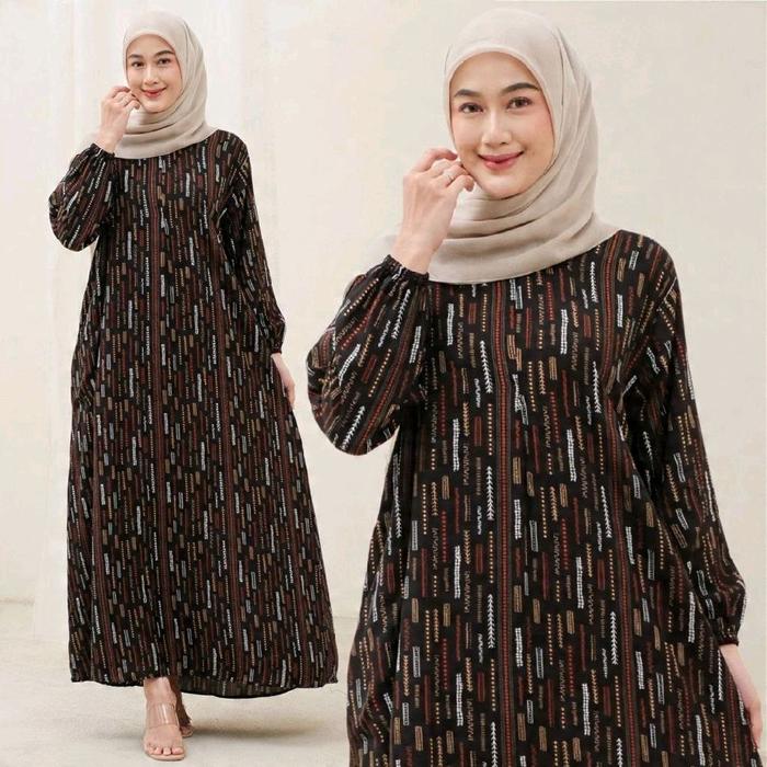 GAMIS SYARI WANITA BAJU MUSLIM BAHAN RAYON TEBAL BUSUI