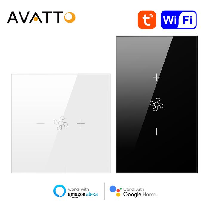 AVATTO EU/US Tuya Smart Wifi Ceiling Fan Switch, Smart Life App