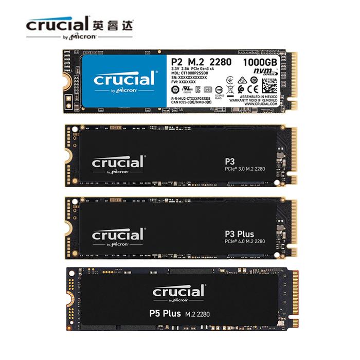 Crucial P3 Plus 500GB NVMe SSD PCIe M.2 2280